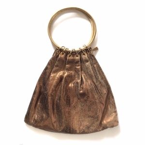 Trina Turk Side Zip Purse Copper Gold